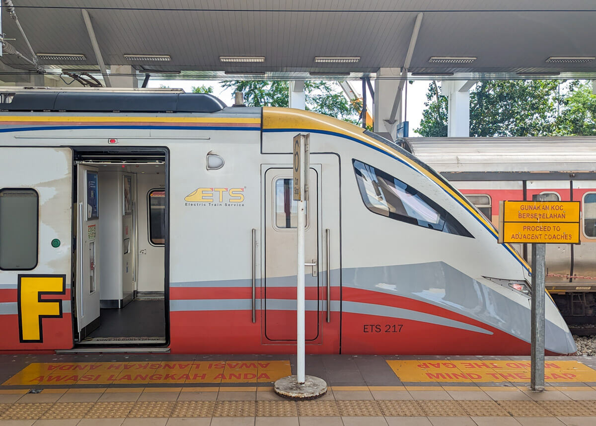 Malaysia train arriving to Butterworth