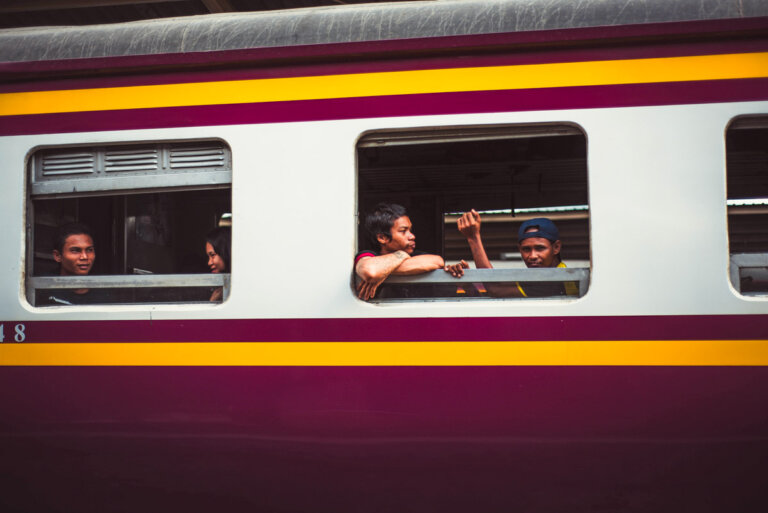 train carriage in Thailand