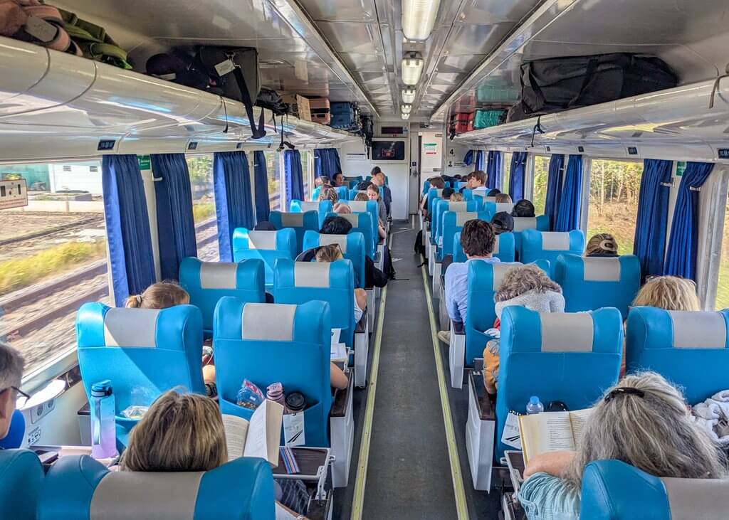 Executive carriage on the Yogyakarta-Malang train